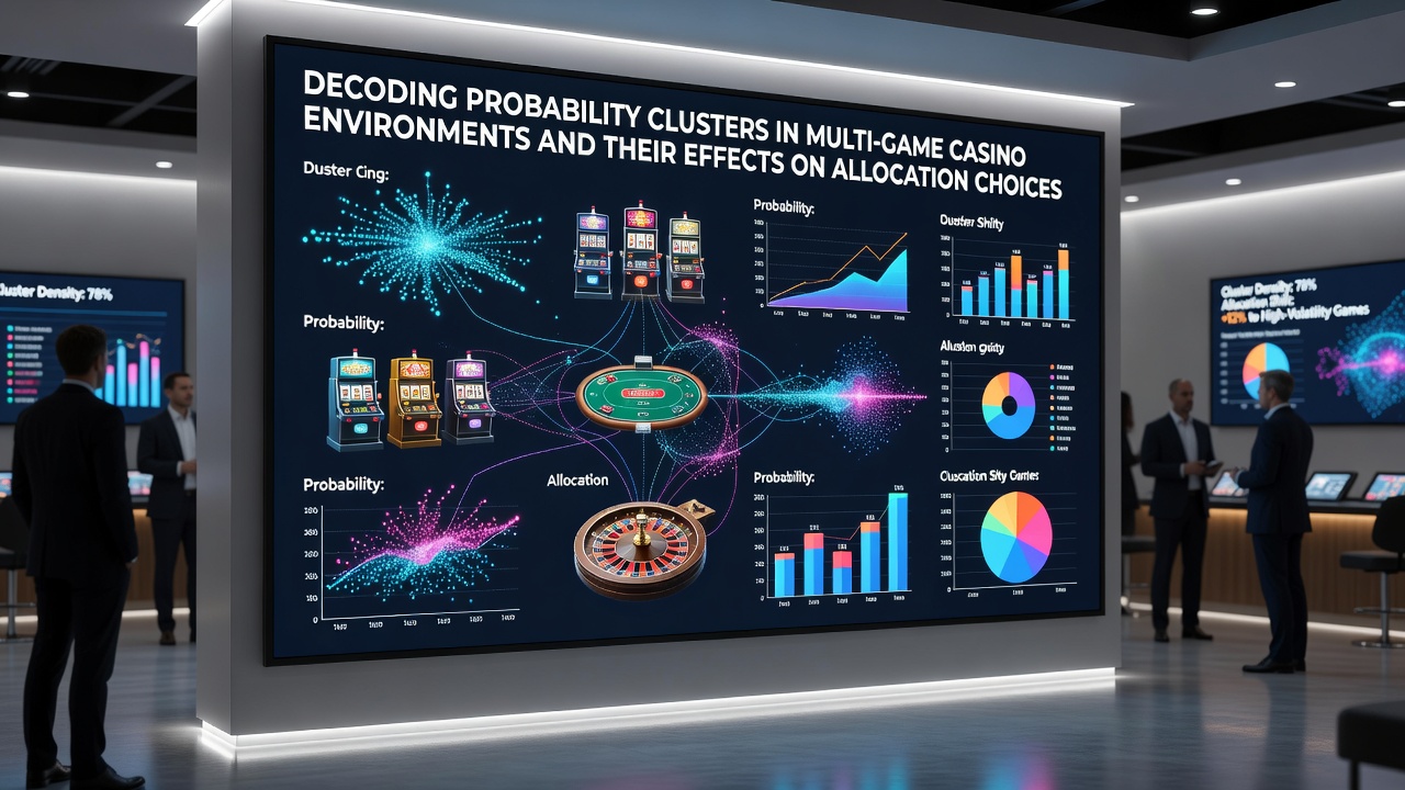 Diagram showing how players allocate resources across identified probability clusters in casino settings