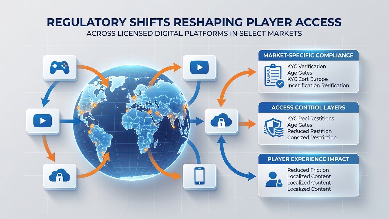 Illustration of player verification processes on licensed platforms