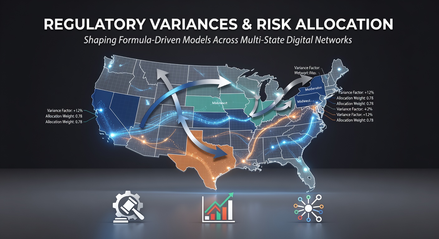 Digital wagering network operators reviewing state regulatory documents and risk models on multiple screens